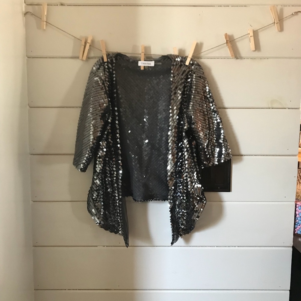 CALVIN KLEIN Sequins Jacket